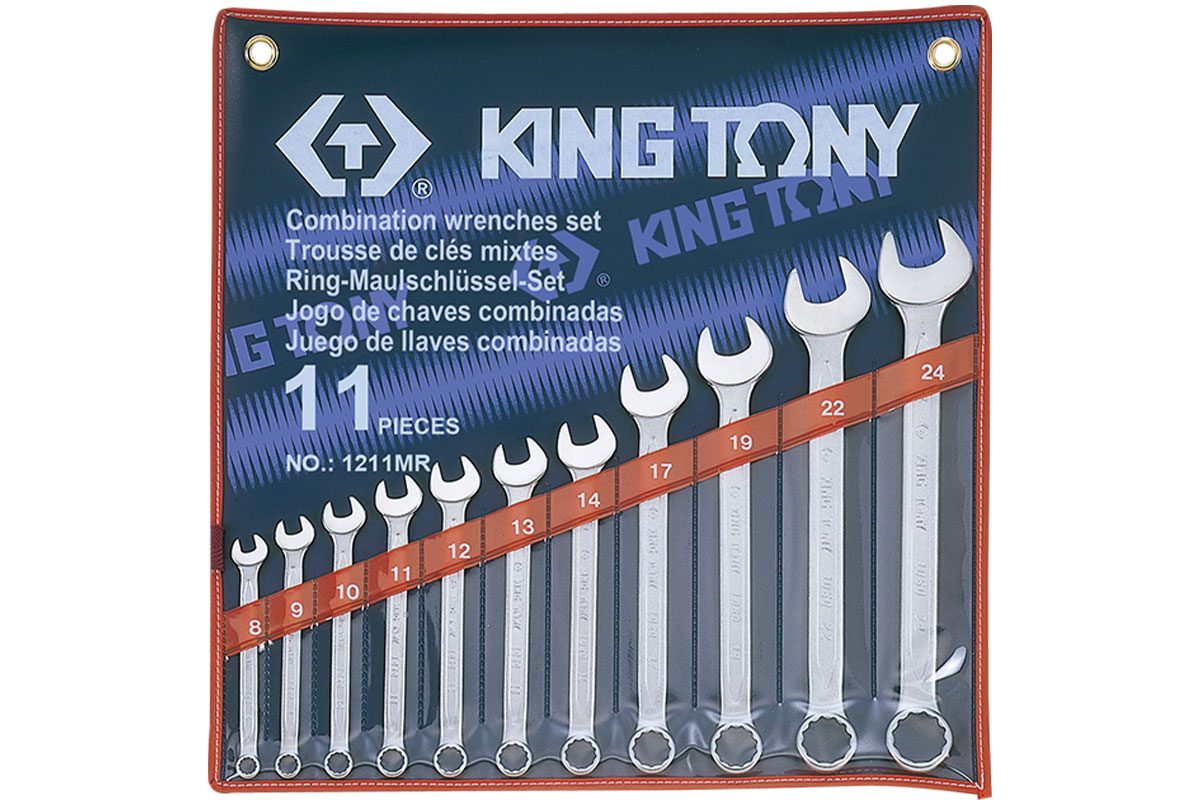 Bộ cờ lê vòng miệng 11 chi tiết 8-24mm Kingtony 1211MR