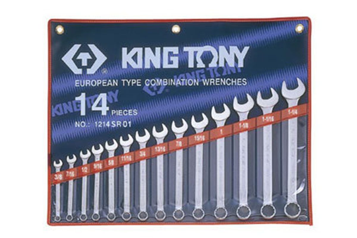 Bộ cờ lê vòng miệng 14 chi tiết 5/16-1/4" Kingtony 1214SR