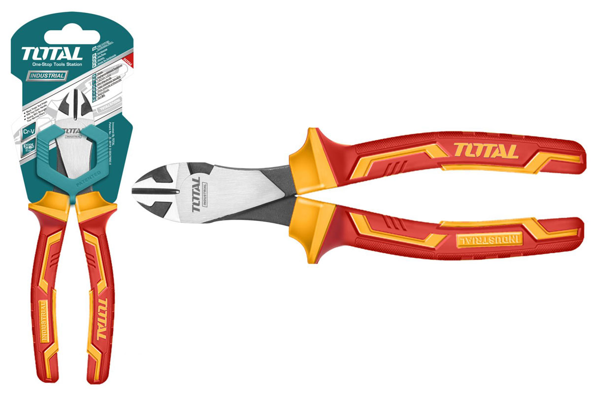 Kềm cắt cộng lực cách điện 7in Total THTIP2571
