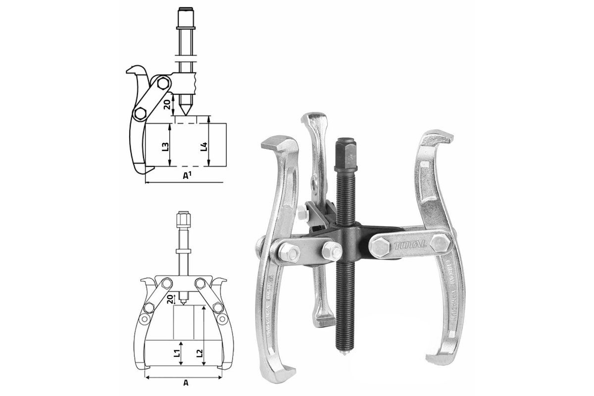 Cảo 3 chấu 4in Total THTGP346