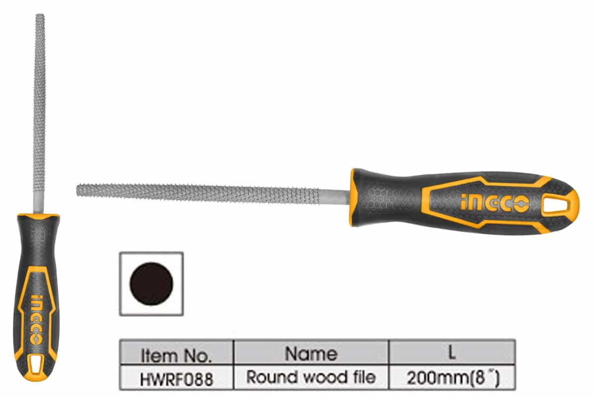 Giũa gỗ tròn 200mm INGCO HWRF088