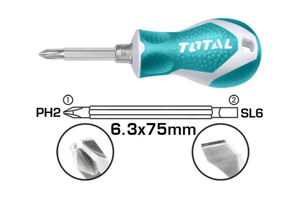 Bộ tua vít 2 trong 1 Total THT250216