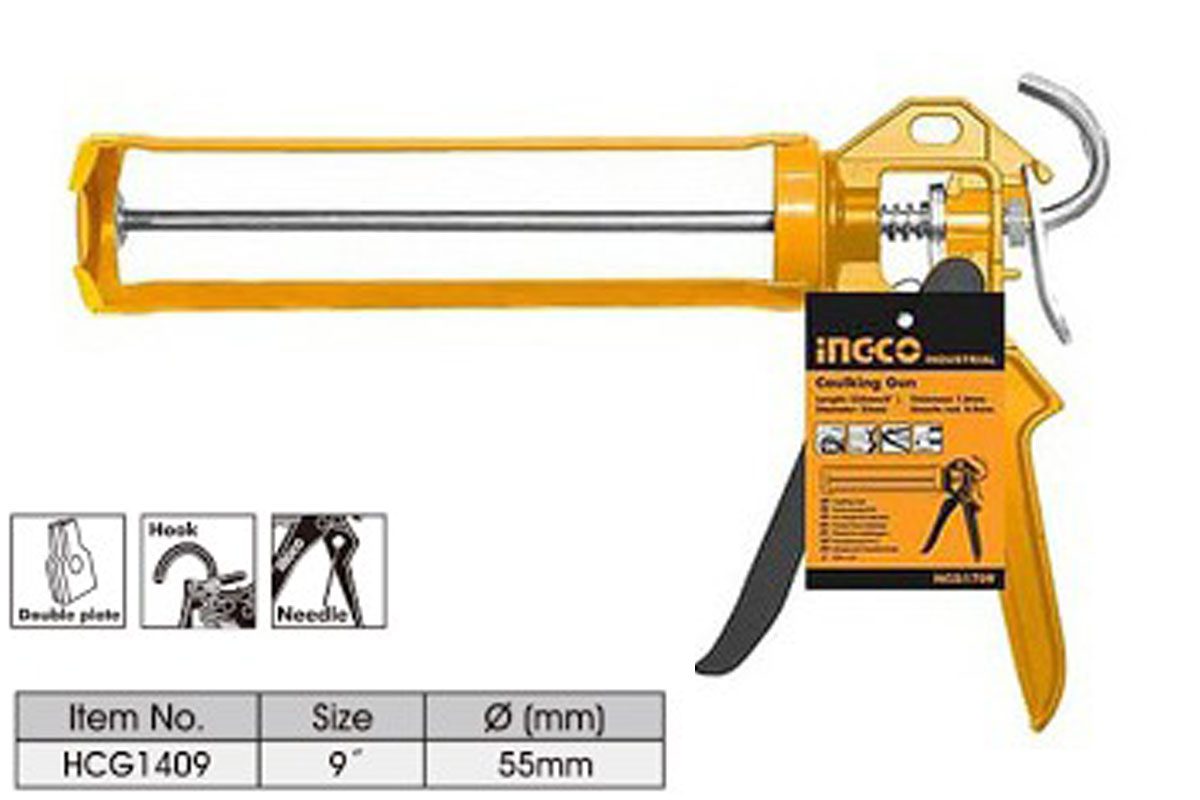 Súng bơm silicon 9in INGCO HCG1409