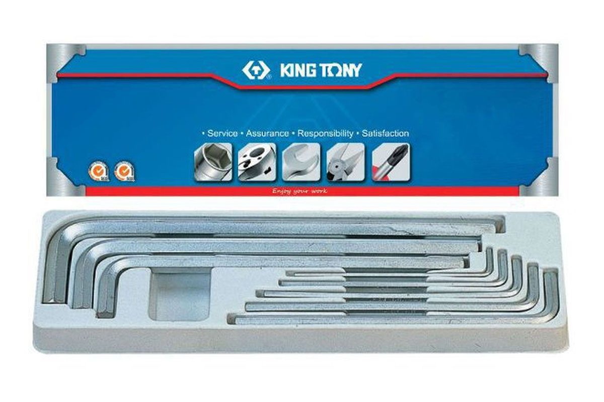 Bộ lục giác 8 chi tiết hệ inch Kingtony 20208SR01