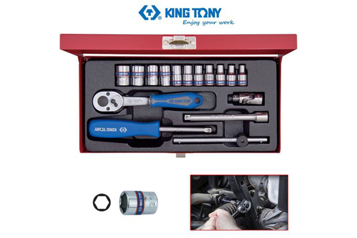 Bộ tuýp 1/4" 16 chi tiết Kingtony 2516MR