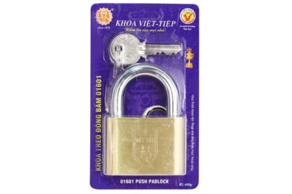 Khoá treo đồng bấm Việt Tiệp 01601