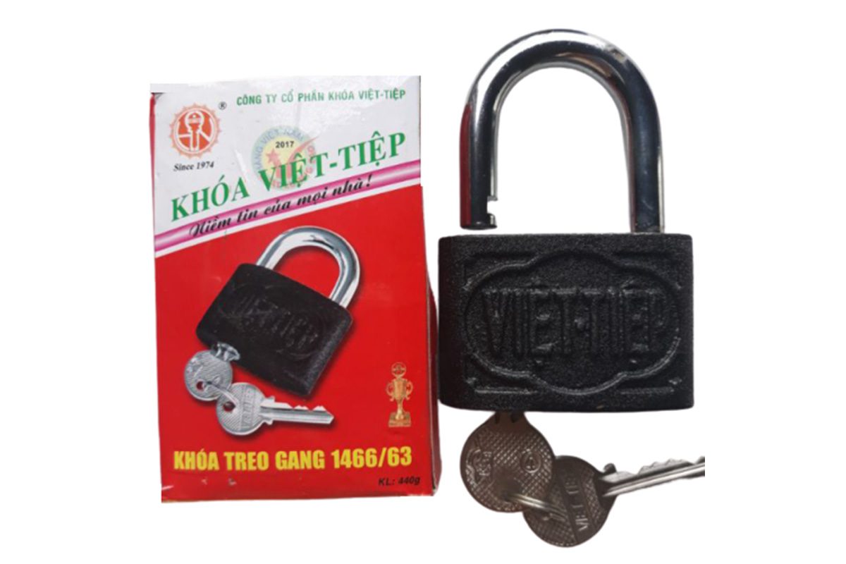 Khoá treo gang Việt Tiệp 3 chìa 1466/63