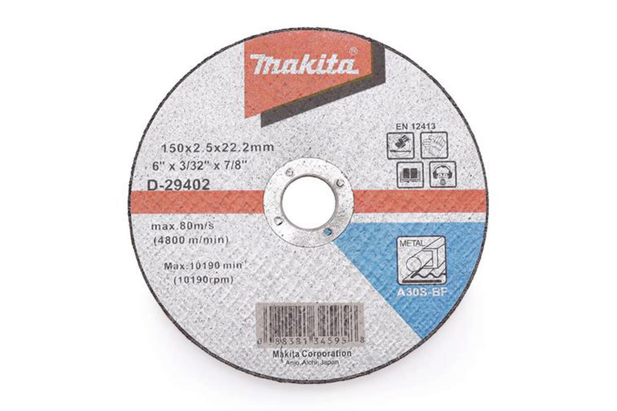 Đá cắt sắt A30S 150x2.5x22.23mm Makita D-29402