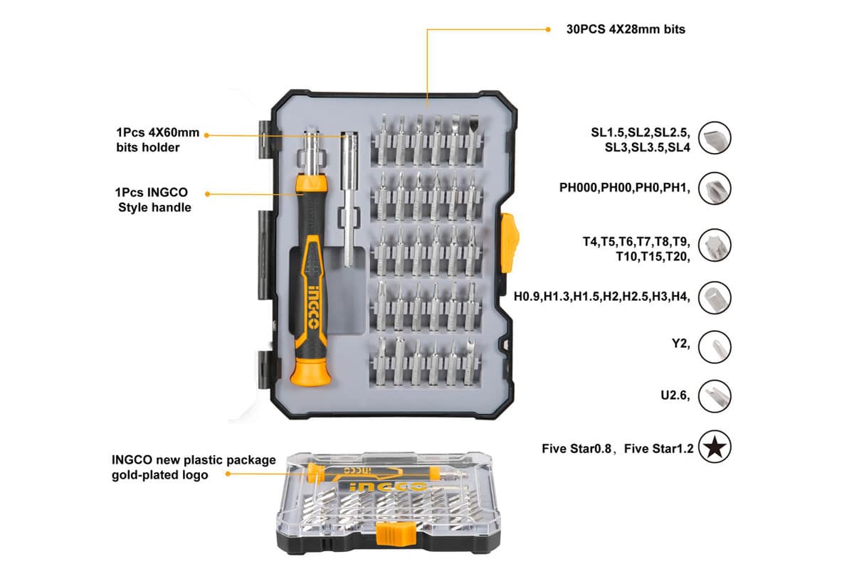 Bộ 32 tua vít chuẩn INGCO HKSDB0348