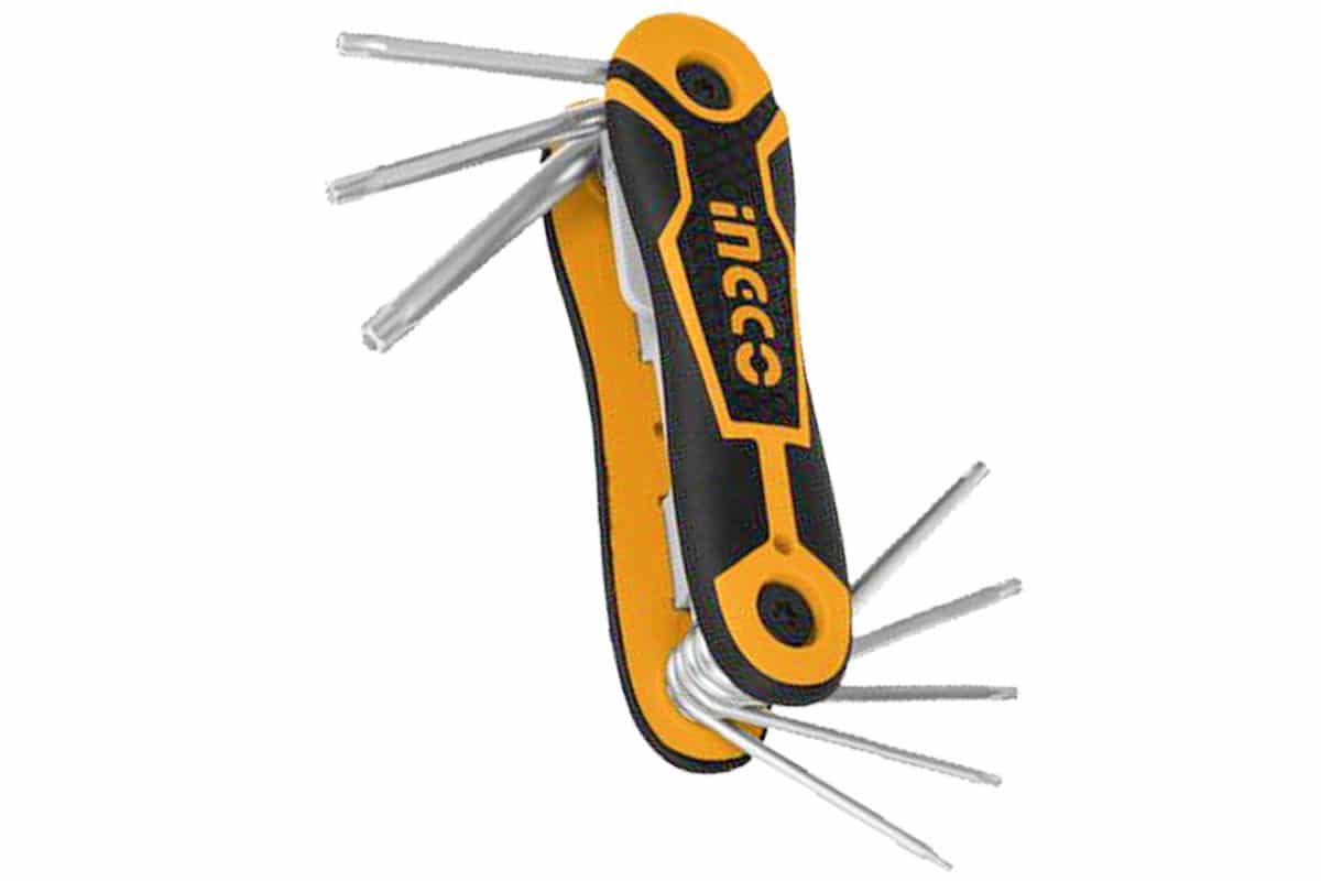 Bộ 8 Chìa Lục Giác Bông T9-T40 INGCO HHK14083