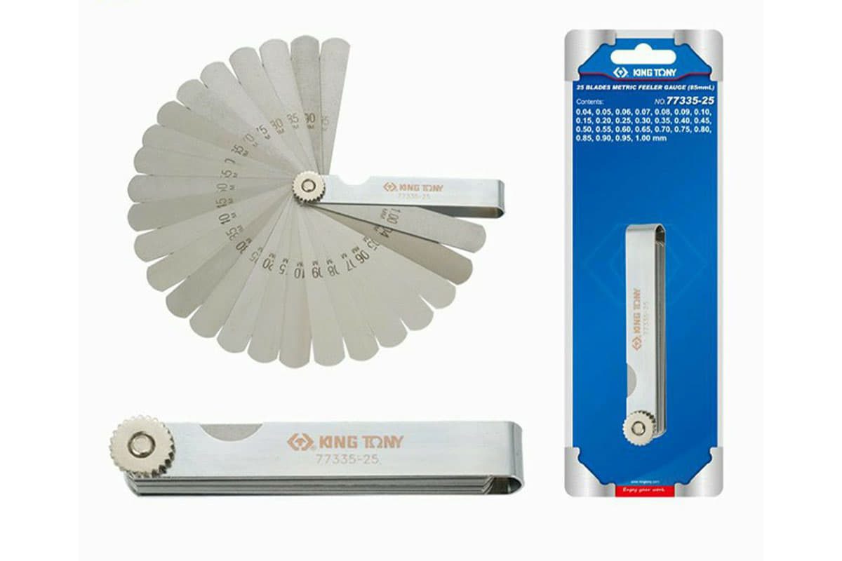 Bộ dưỡng đo độ dày 0.04-1mm 25 lá Kingtony 77335-25