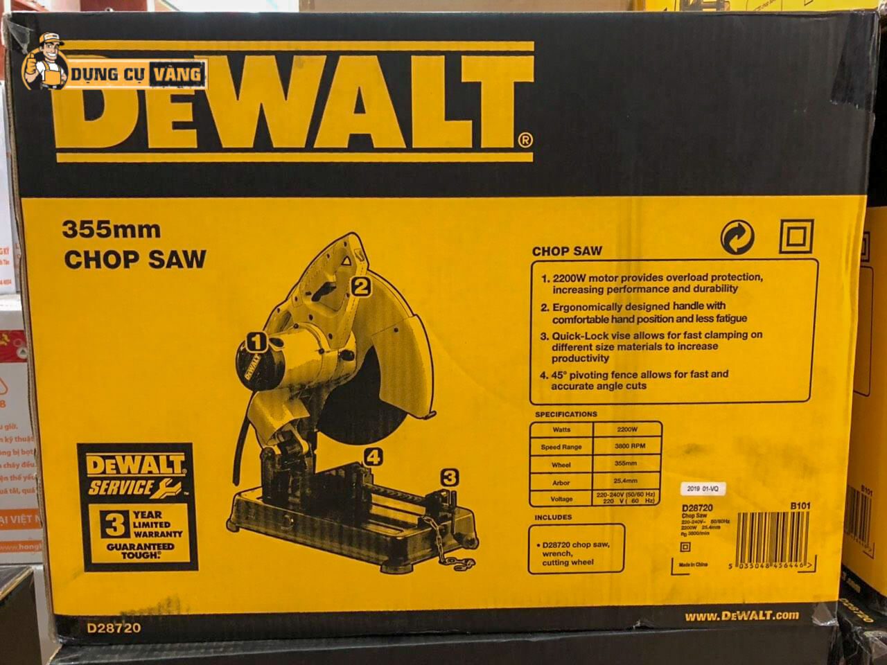 Máy cắt sắt 355mm Dewalt D28720-B1