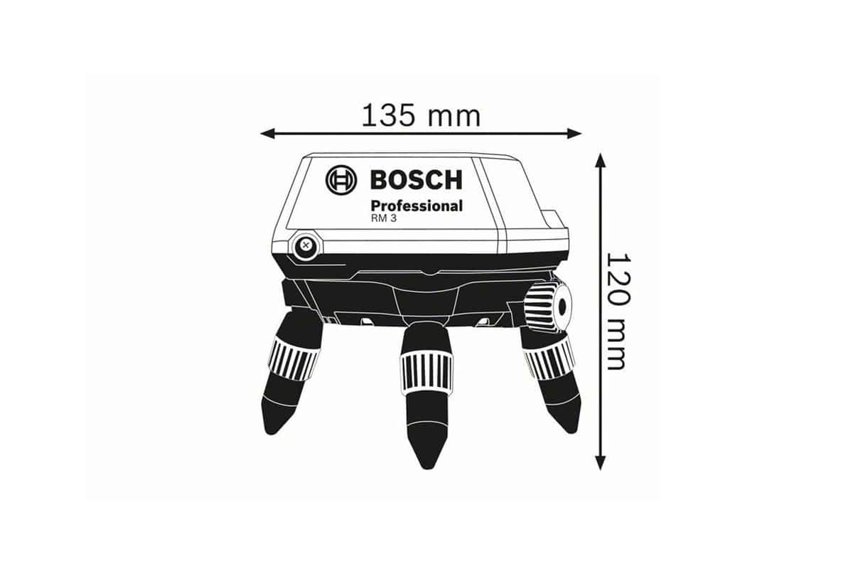Đế xoay gắn động cơ Bosch RM 3