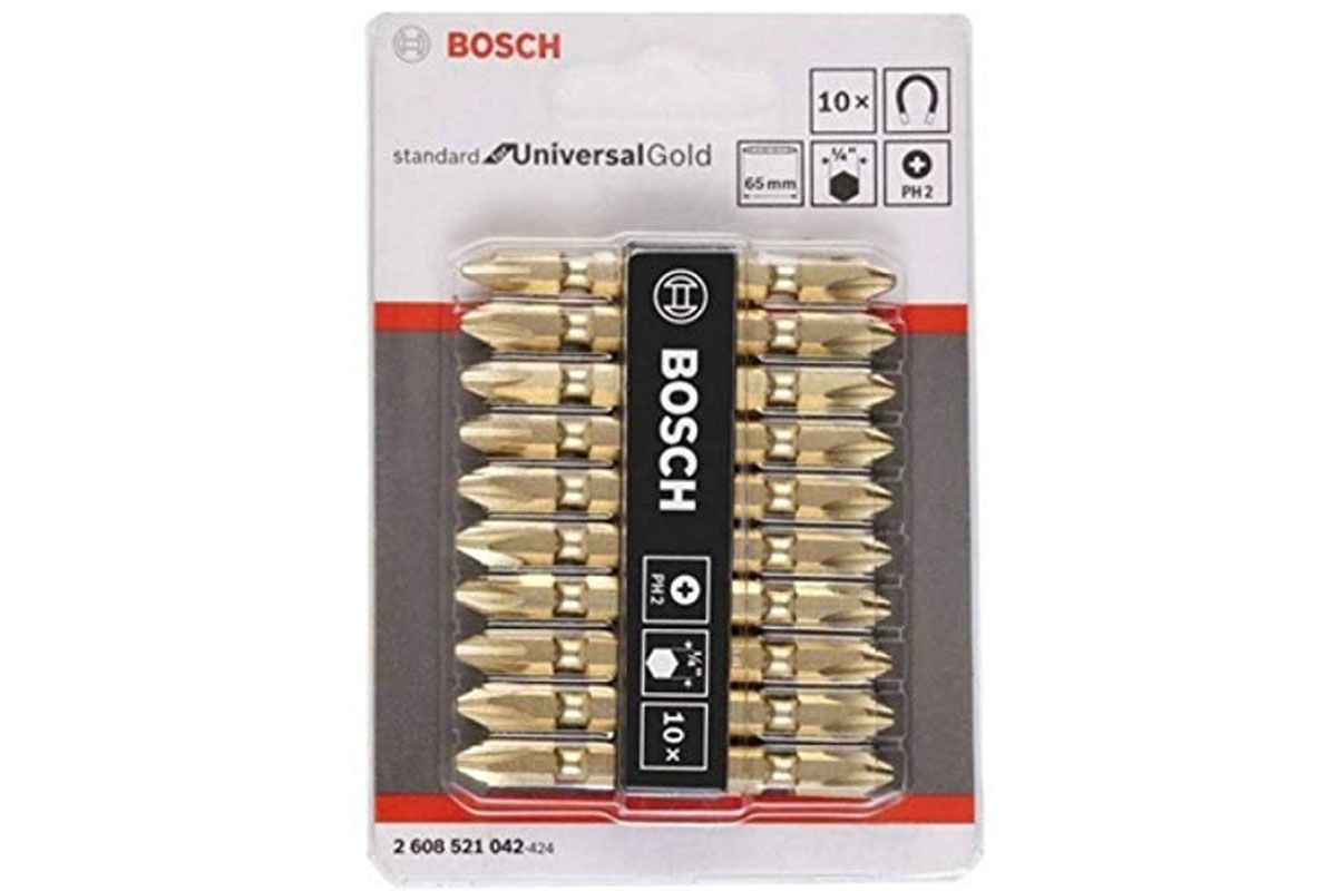 Bộ mũi vặn vít ngắn 10 cây Bosch 2608521042