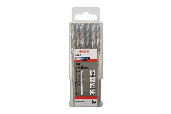 Mũi khoan sắt HSS-G 6.8mm (hộp 10 mũi) Bosch 2608595069