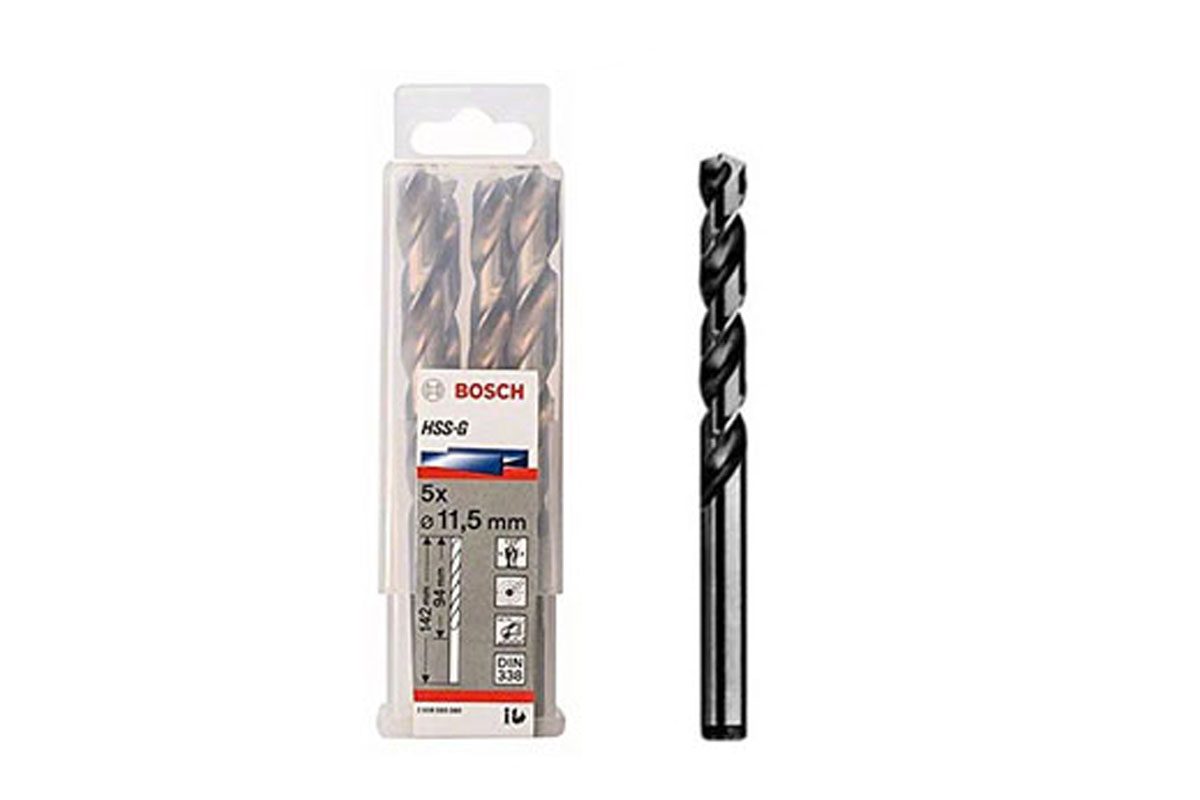 Mũi khoan sắt HSS-G 11.5mm (hộp 5 mũi) Bosch 2608595080