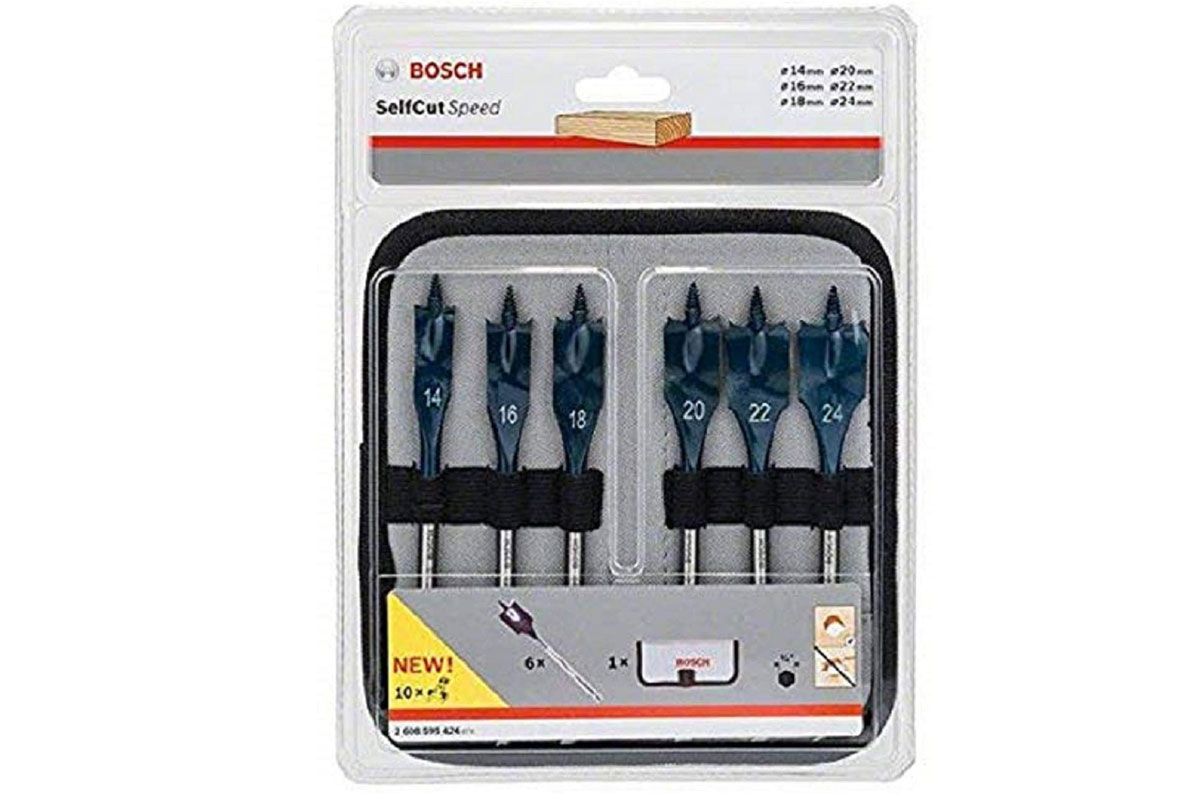 Bộ khoan gỗ đuôi cá 6 mũi Bosch 2608595424