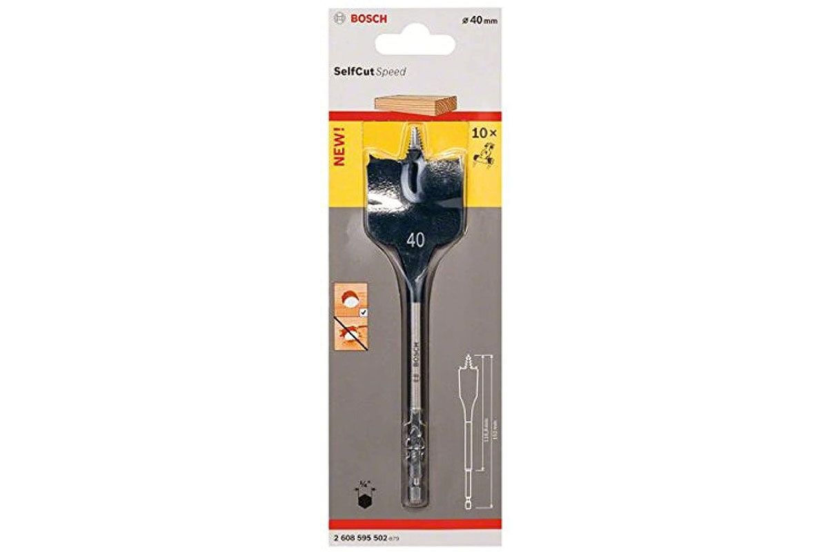 Mũi khoét gỗ đuôi cá 40x152mm Bosch 2608595502