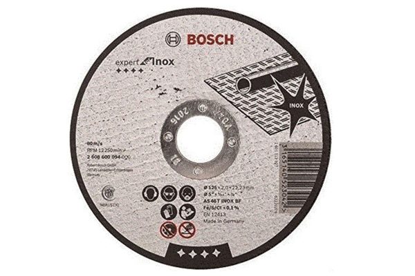 Đá cắt inox 125x2x22.2mm Bosch 2608600094