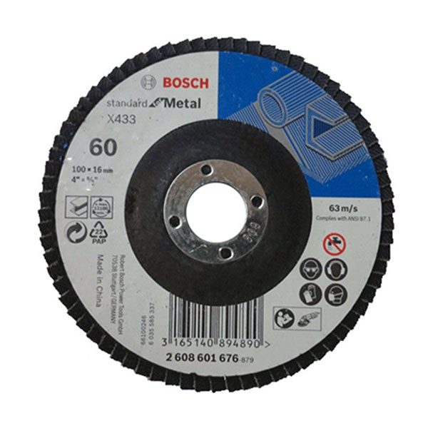 Đĩa nhám xếp Alox P60 Ø100mm Bosch 2608601676