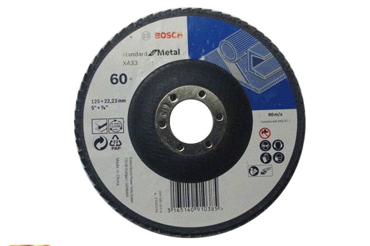 Đĩa nhám xếp Alox P80 Ø180mm Bosch 2608601694