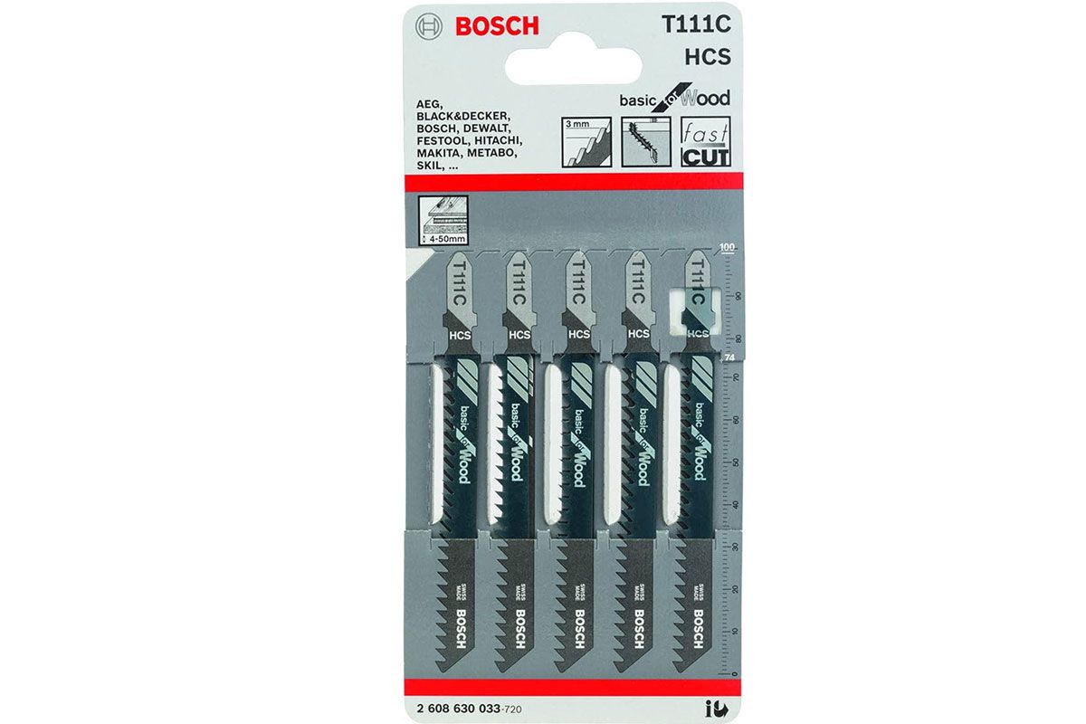 Lưỡi cưa lọng T 111 C - Gỗ 5 lưỡi Bosch 2608630033