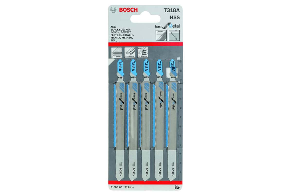 Bộ 5 lưỡi cưa lọng T 318 A Bosch 2608631319