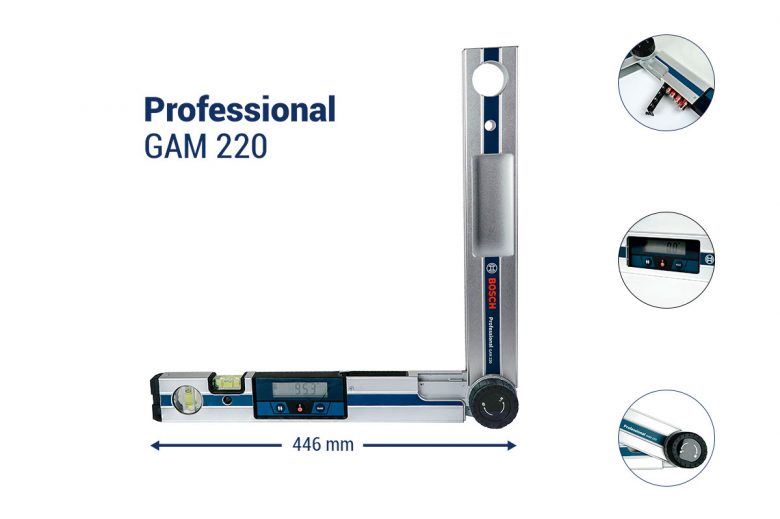 Thước đo góc vuông điện tử Bosch GAM 220