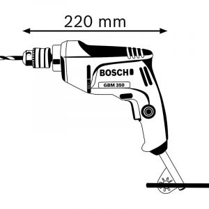 Máy khoan sắt 10mm Bosch GBM 350
