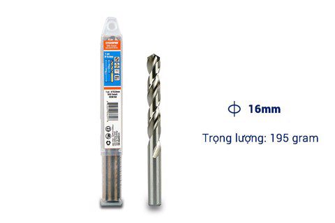 Mũi khoan Inox, thép cobalt 16mm CFCooper HCM160 - Hộp 1 mũi