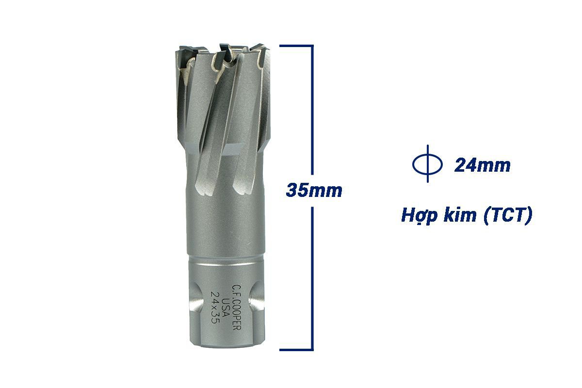 Mũi khoan từ hợp kim TCT 24x35mm CFCooper MT35-24