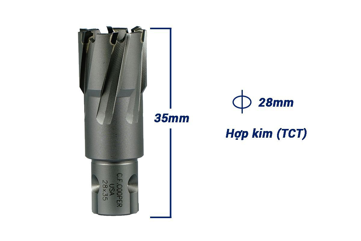 Mũi khoan từ hợp kim TCT 28x35mm CFCooper MT35-28