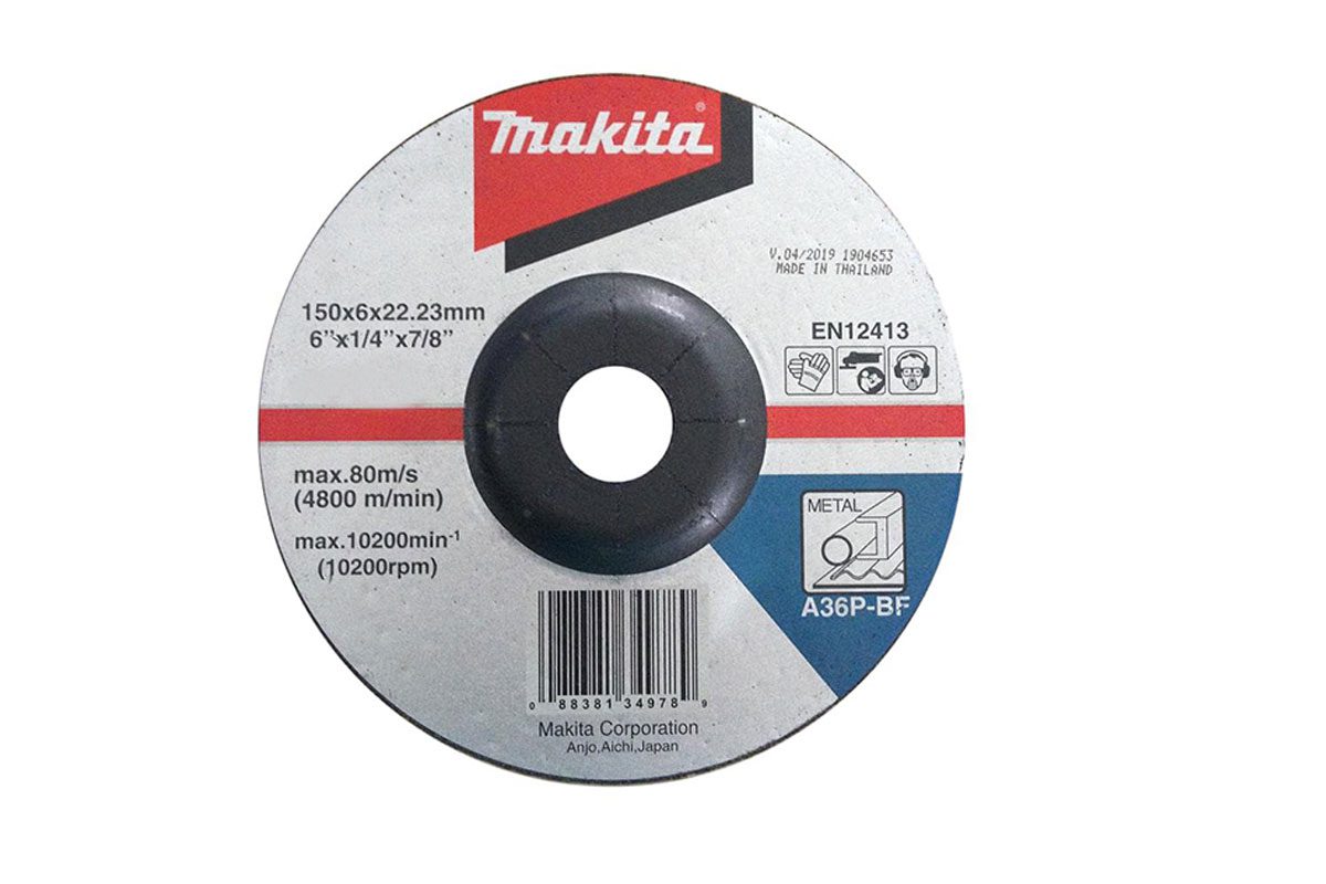 Đá mài thép A36P 150x6x22.23mm Makita A-83858