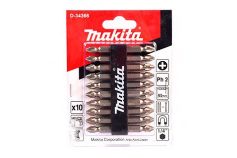 Bộ mũi vít 2 đầu 10 cái Makita D-34366