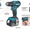 Máy khoan búa vặn vít pin 18V Makita DHP483RFE