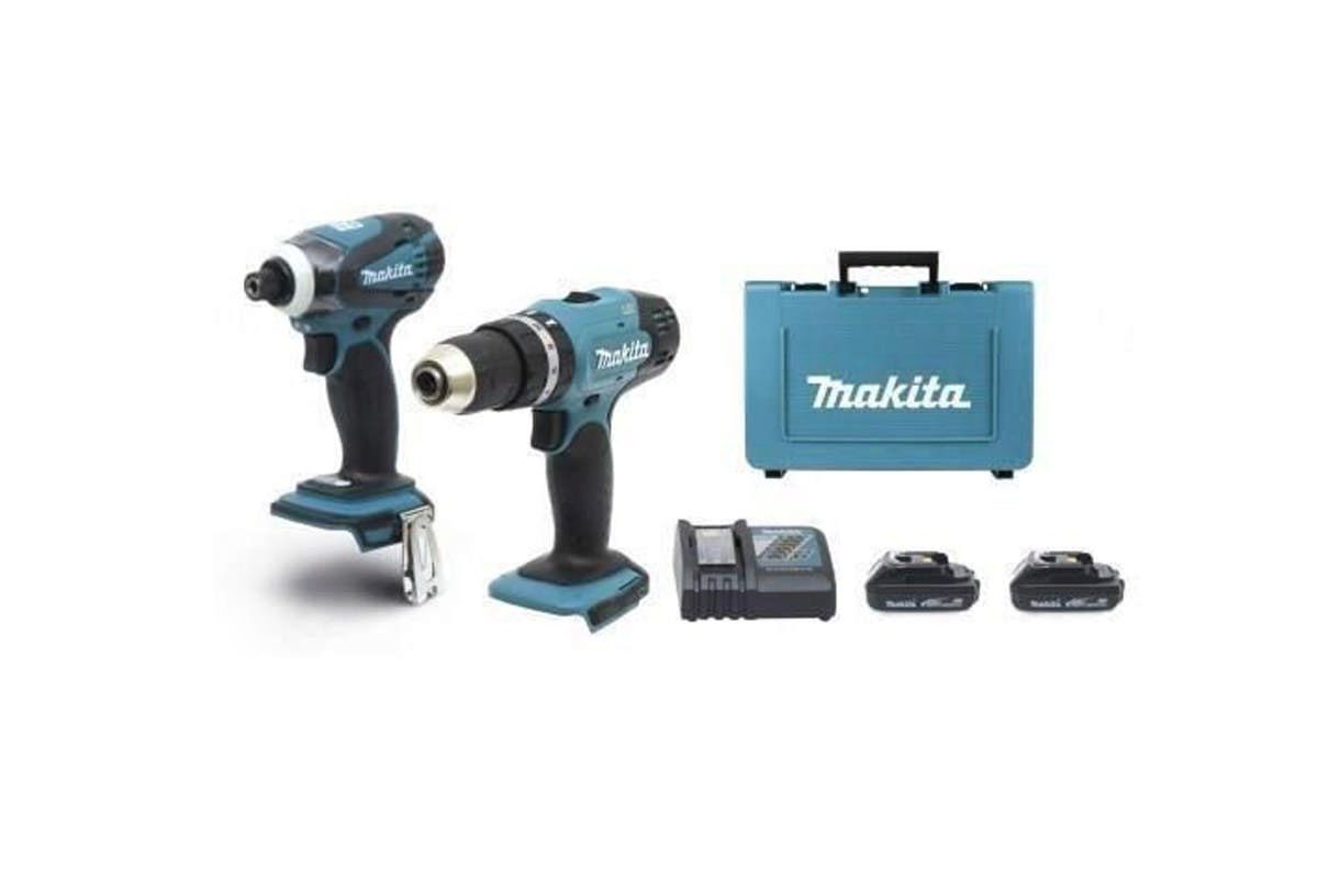 Bộ máy khoan vặn vít pin 18V Makita DLX2022