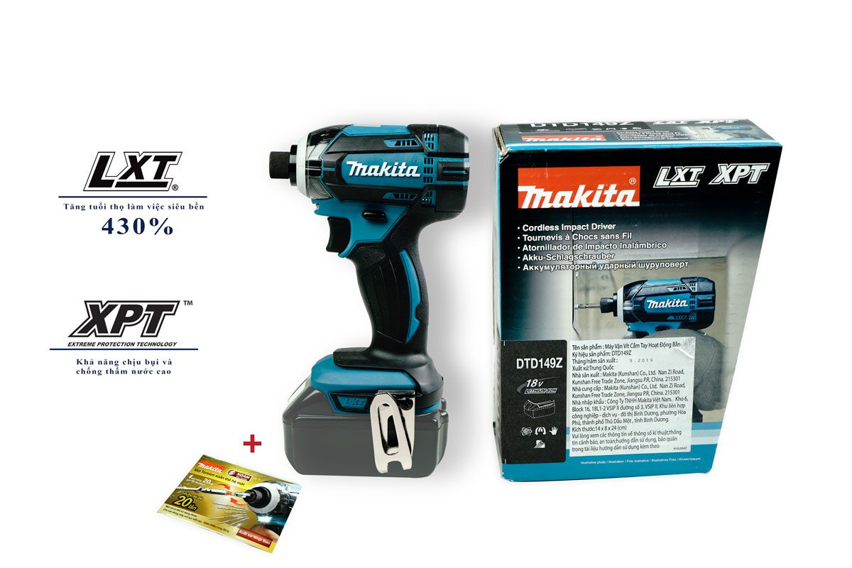 Thân máy vặn vít pin 18V Makita DTD149Z