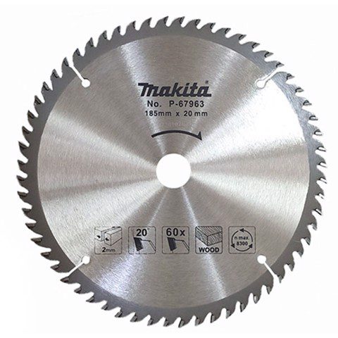 Lưỡi cắt gỗ 185mm Makita P-67963