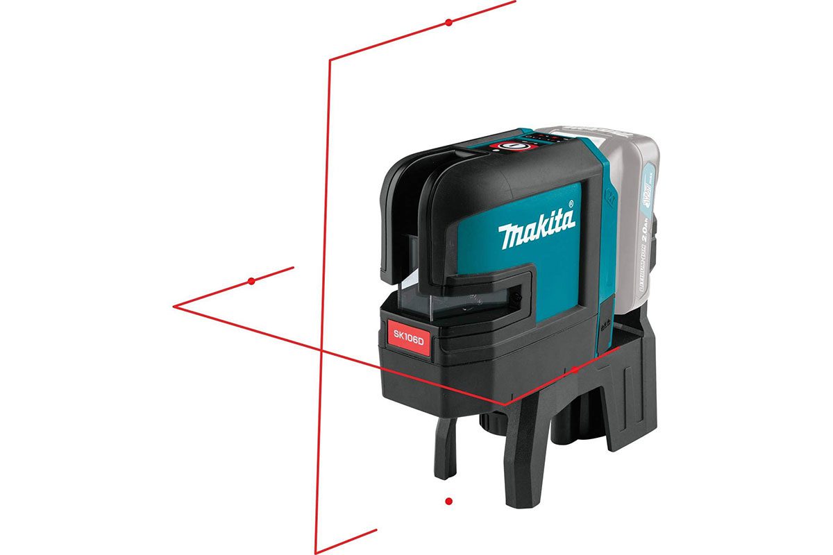 Thân máy cân mực laser tia đỏ pin 12V Makita SK106DZ