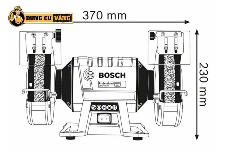 Máy Mài 2 đá 200mm Bosch Gbg 60 20