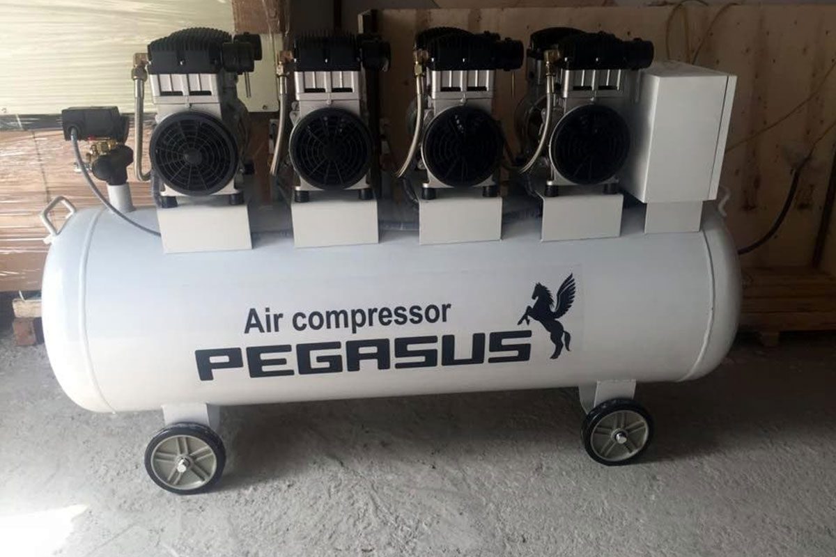 Máy nén khí không dầu giảm âm Pegasus TM-OF1100X4-330L
