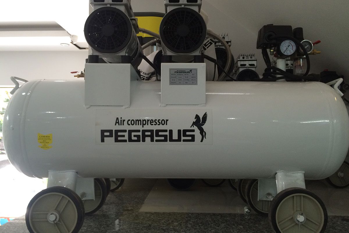 Máy nén khí không dầu giảm âm Pegasus TM-OF750X2-70L