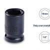 Đầu tuýp đen 6 cạnh 1/2in - 16mm Sata 34309