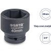 Đầu tuýp đen 6 cạnh 3/4in - 40mm Sata 34528