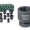 Đầu tuýp đen 6 cạnh 1in - 43mm Sata 34831