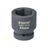 Đầu tuýp đen 6 cạnh 1in – 43mm Sata 34831