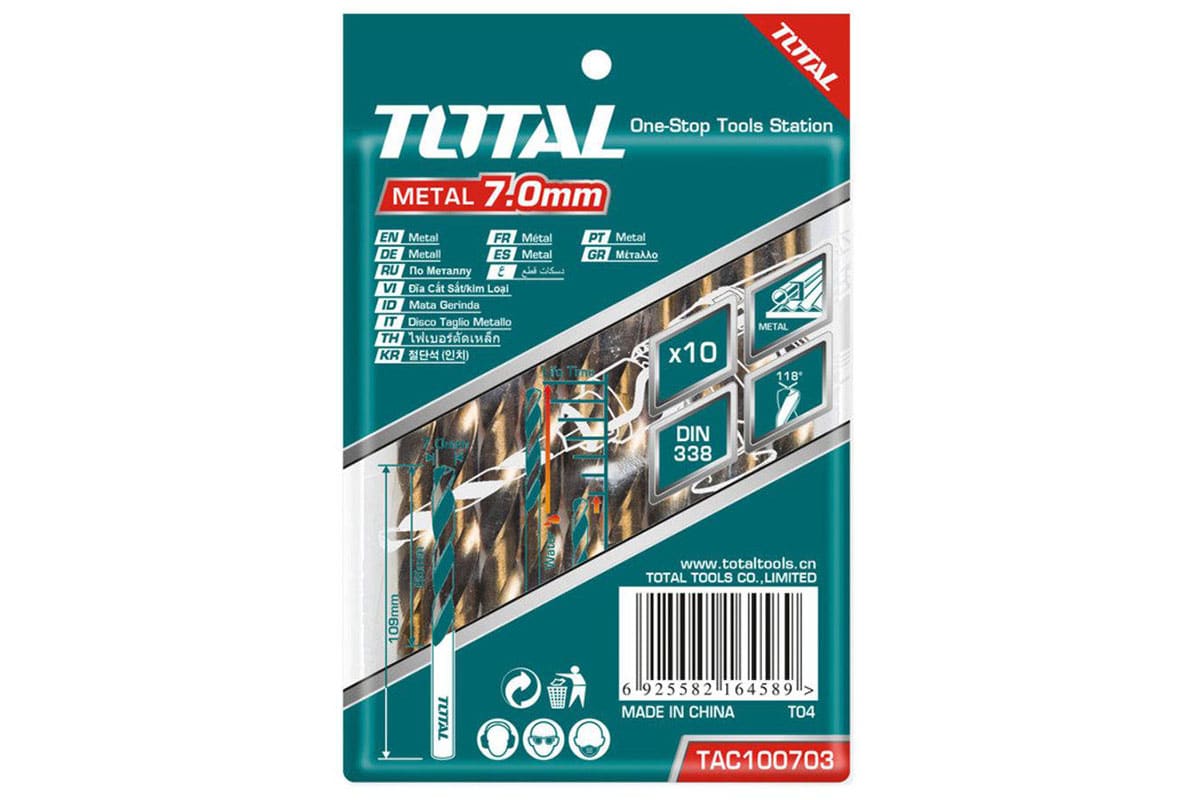 Mũi khoan sắt 10.5mm Total TAC101053