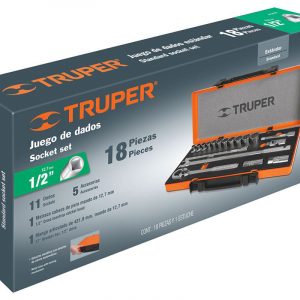 Bộ socket 19 chi tiết Truper JD-1/2X19M