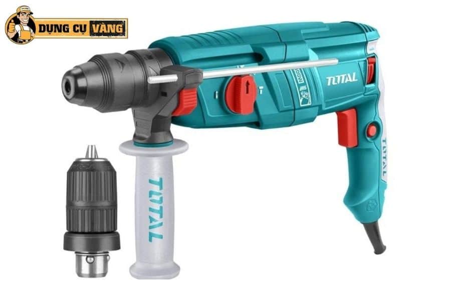 Máy khoan búa Total TH308268 có kiểu dáng gọn nhẹ