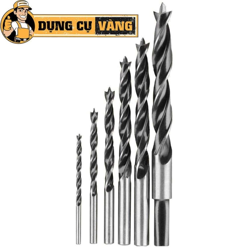 Các loại mũi khoan gỗ được sử dụng rộng rãi nhất